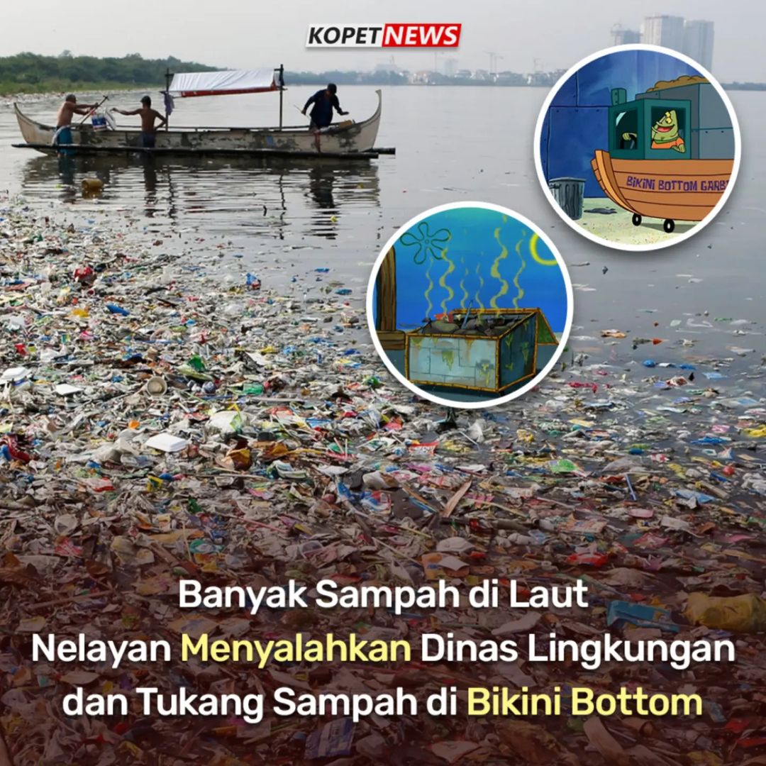 Banyak Sampah di Laut, Nelayan Menyalahkan Dinas Lingkungan