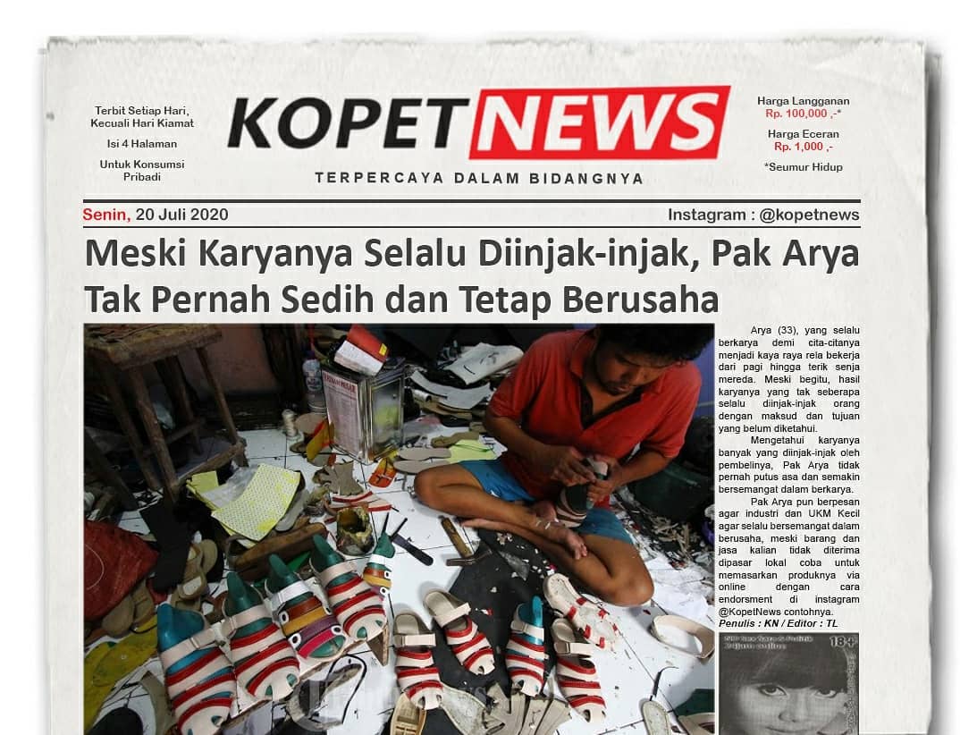 Meski Karyanya Selalu Diinjak