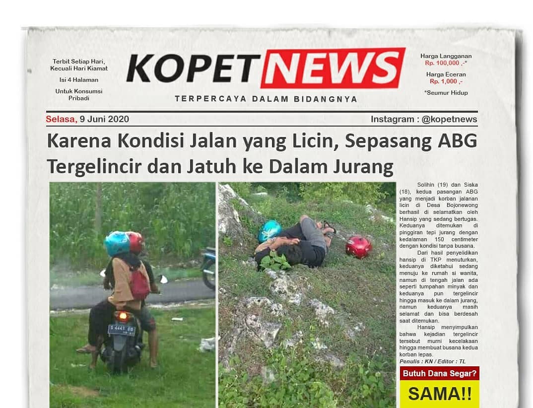 Karena Kondisi Jalan