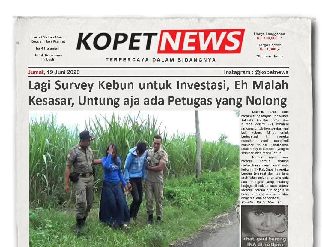 Lagi Survey Kebun