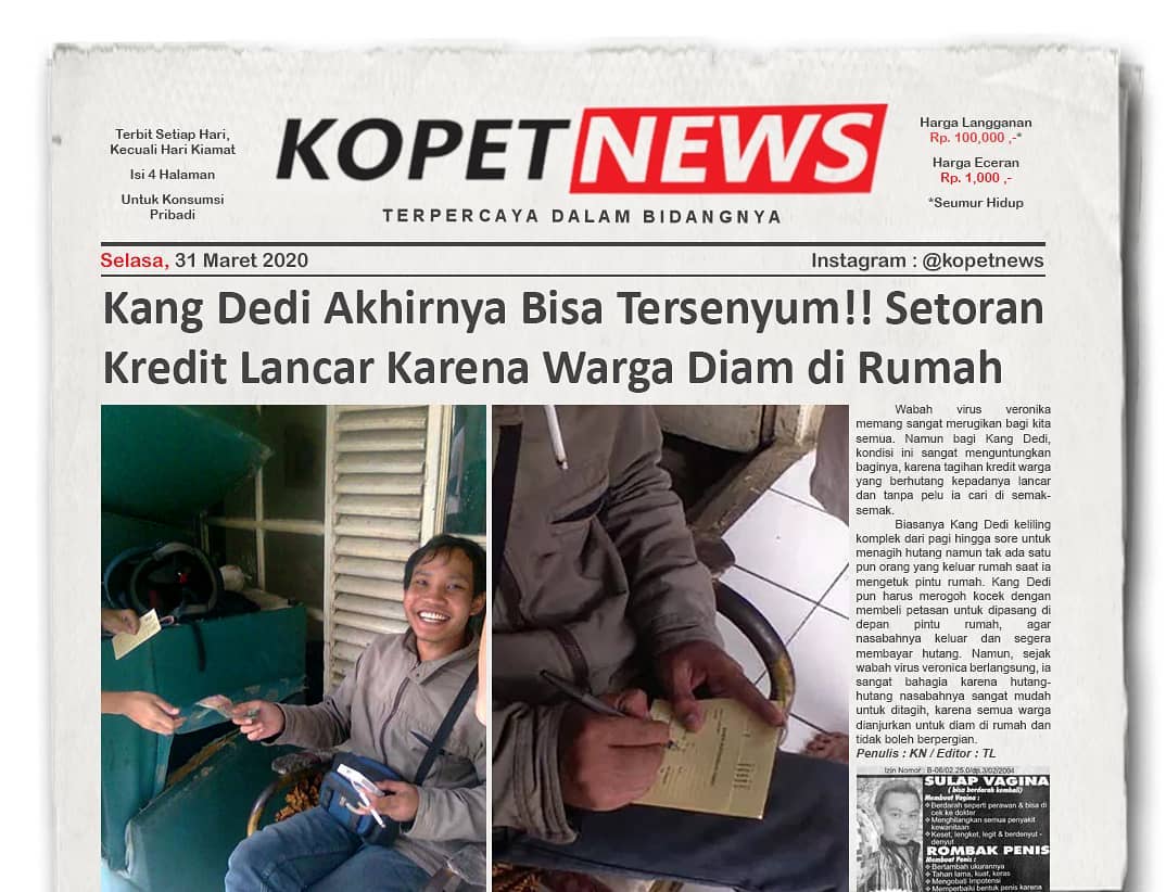 Kang Dedi Akhirnya Bisa Tersenyum!! Setoran Kredit Lancar