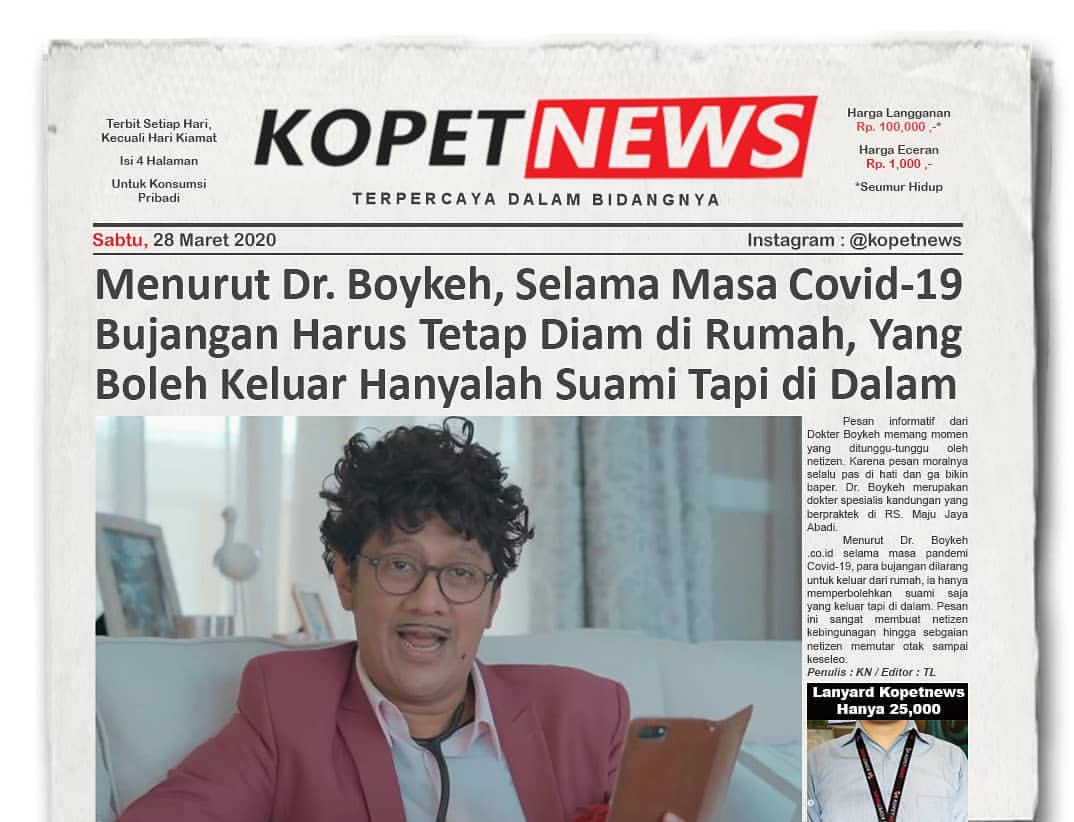 Menurut Dr. Boykeh