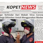 Agar Terhindar Dari Wabah Virus Corona, Warga Dihimbau Untuk Menggunakan Masker