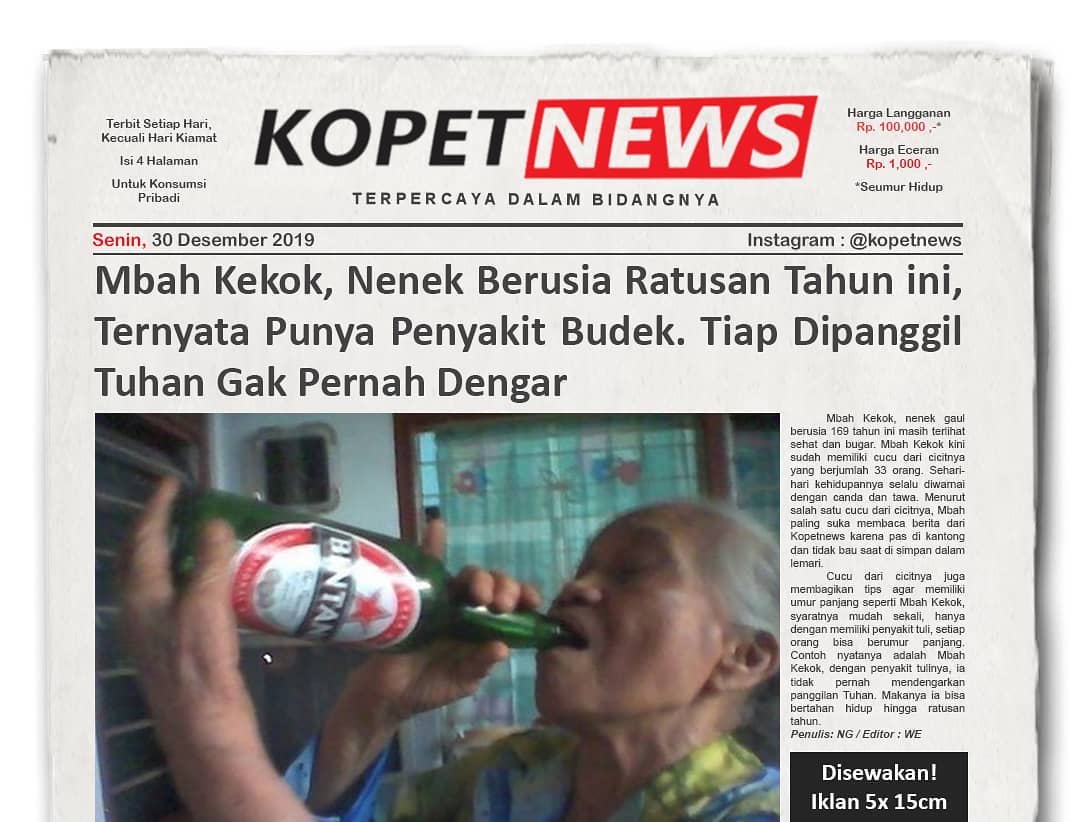 Mbah Kekok, Nenek Berusia Ratusan Tahun ini, Ternyata Punya Penyakit Budek. Tiap Dipanggil Tuhan Gak Pernah Dengar