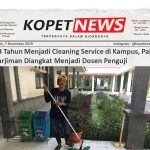 13 Tahun Menjadi Cleaning Service di Kampus, Pak Sarjiman Diangkat Menjadi Dosen Penguji