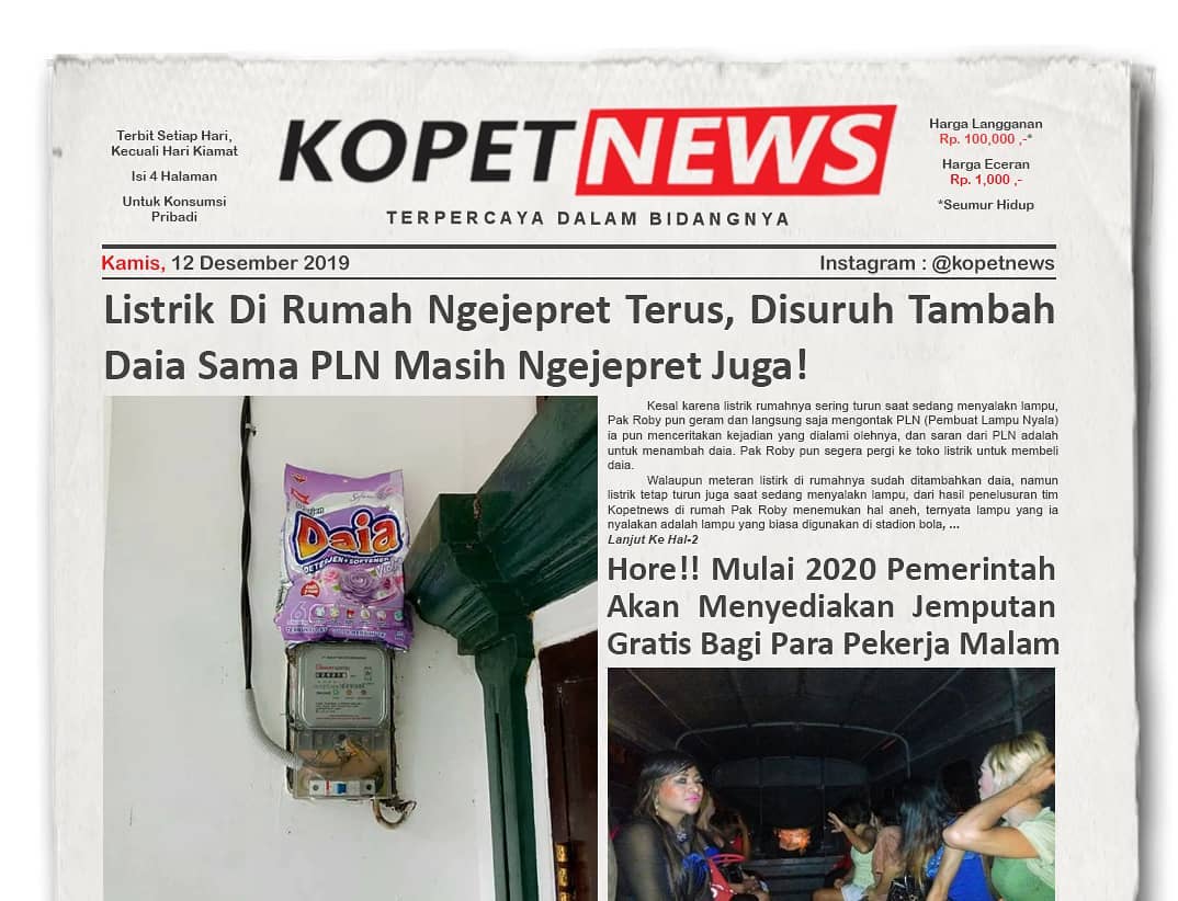 Listrik Di Rumah Ngejepret Terus, Disuruh Tambah Daia Sama PLN Masih Ngejepret Juga!