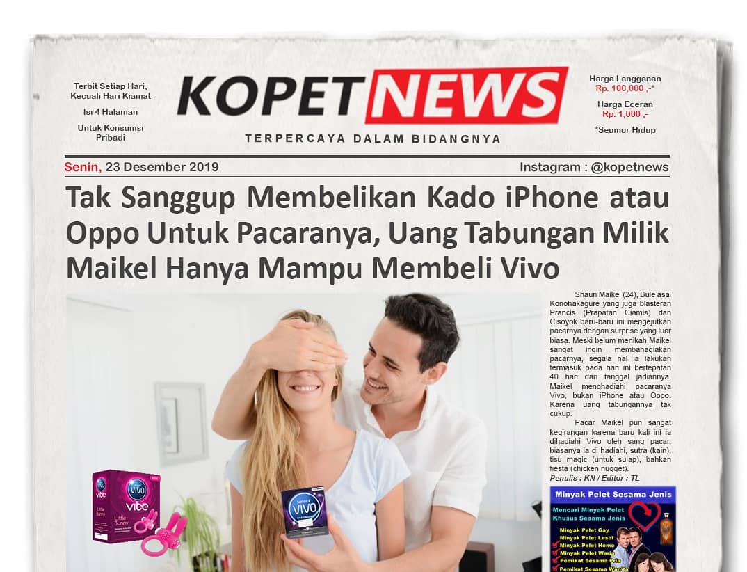 Tak Sanggup Membelikan Kado iPhone atau Oppo Untuk Pacarnya, Uang Tabungan Maikel Hanya Mampu Membeli Vivo