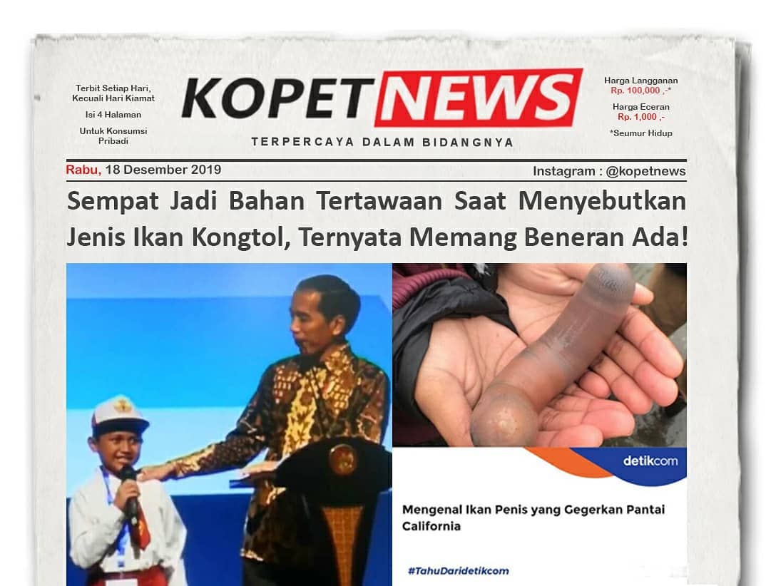 Sempet Jadi Bahan Tertawaan Saat Menyebut Jenis Ikan Kongtol, Ternyata Memang Beneran Ada!