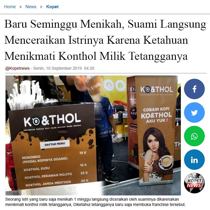 Baru Seminggu Menikah, Suami Langsung Menceraikan Istrinya Karena Ketahuan Menikmati Konthol Milik Tetangganya