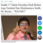 Sudah 17 Tahun Payudara Dodi Belum Juga Tumbuh Dan Membuatnya Sedih, Dr. Boyke: "WAJAR!!"