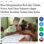 Bisa Mengeluarkan Roh dari Tubuh, Siswa Asal Desa Sukatoro dapat Melihat Jawaban Teman Satu Kelas