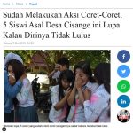 Sudah Melakukan Aksi Coet-Coret, 5 Siswa Asal Desa Cisange ini Lupa Kalau Dirinya Tidak Lulus